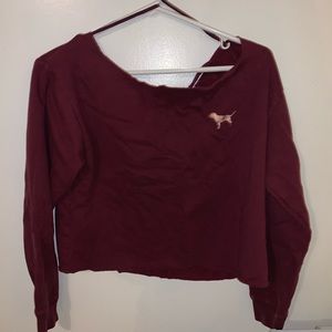 Off shoulder sweatshirt